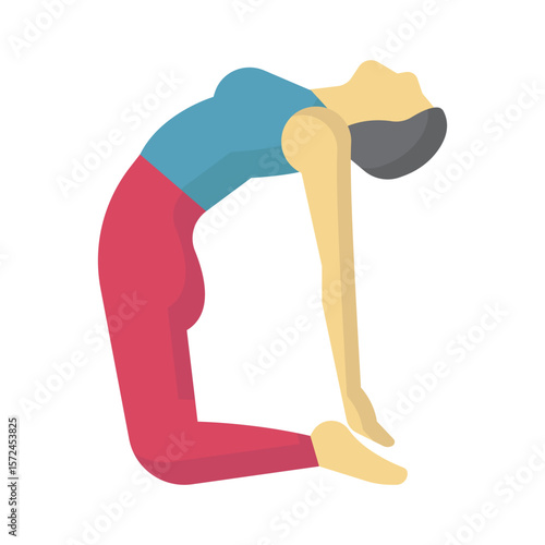 Yoga workout Vector Icon which can easily modify or edit