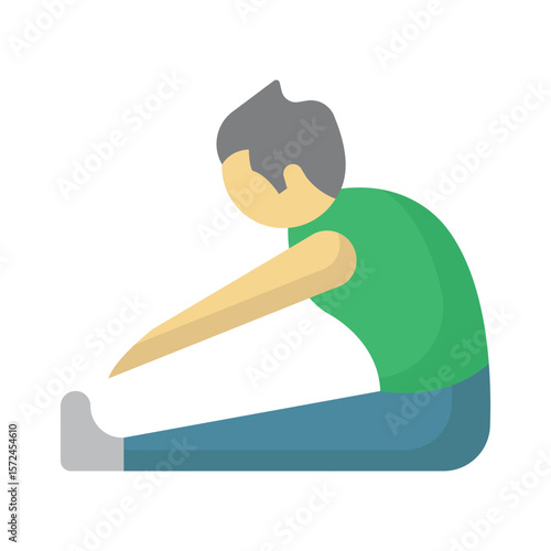 Stretching Vector Icon which can easily modify or edit