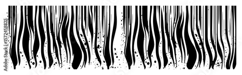 abstract zebra stripe seamless pattern background