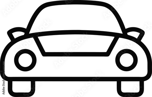 Car Outline: Transport Icon

