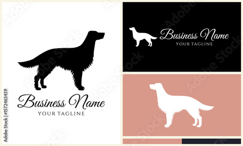 Irish Setter Logo Silhouette.