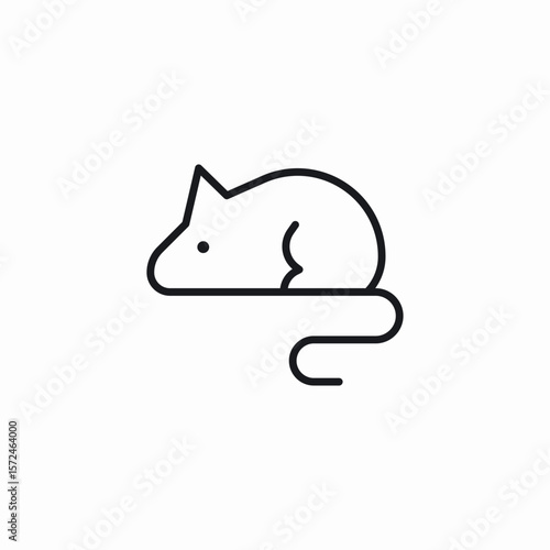 animal mouse icon sign vector