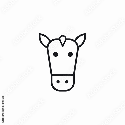 cow animal icon sign vector
