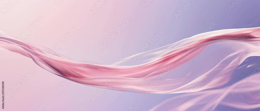 Delicate Pink Flow A soft gradient of pink and purple creates an ethereal, flowing fabric effect for a sophisticated background.