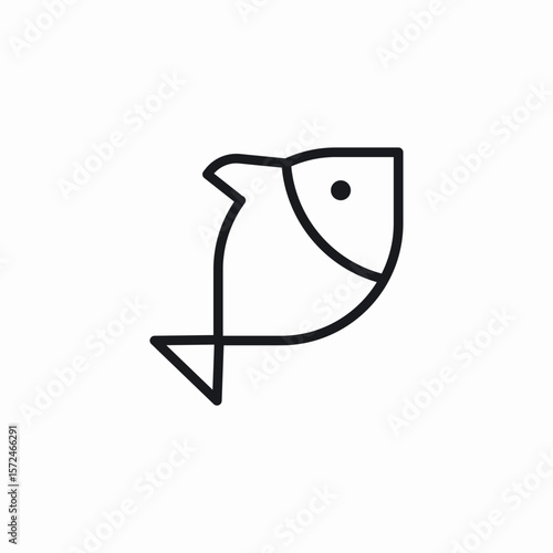 fish meal icon sign vector
