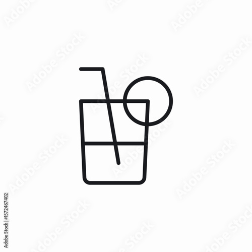 orange juice icon sign vector