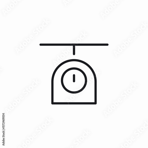 weight scale icon sign vector