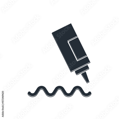 Black Sauce bottle icon isolated on white background. Ketchup, mustard and mayonnaise bottles with sauce for fast food. Vector