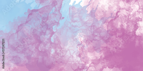 Abstract colorful watercolor texture background with stains of watercolor, colorful vibrant aged watercolor grunge texture background