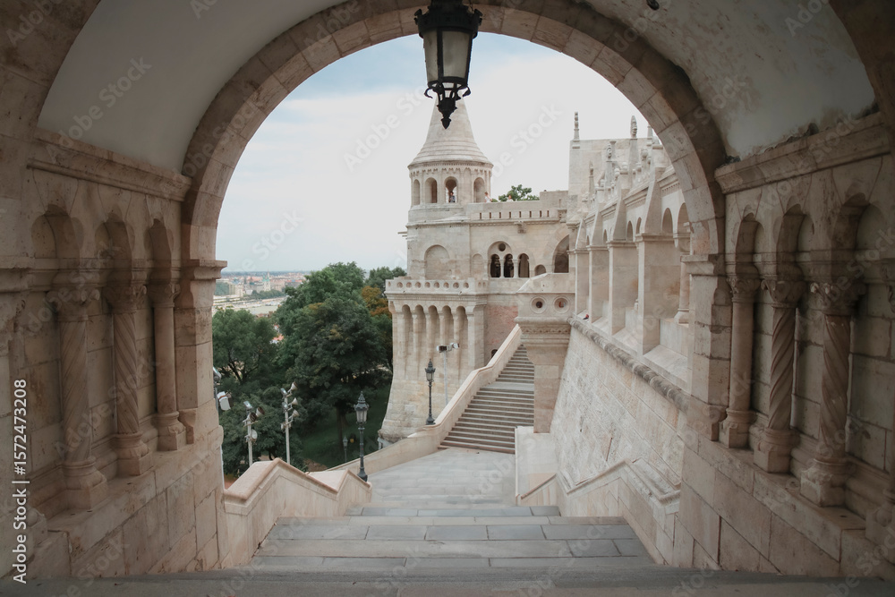 Naklejka premium 헝가리 부다페스트 어부의요새