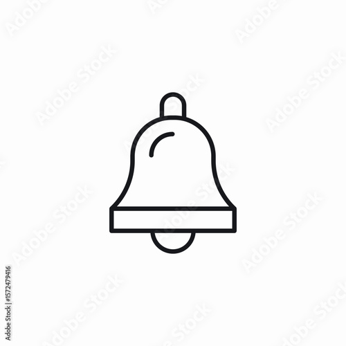bell ring icon sign vector