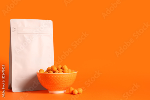 Bag and bowl of chilli coat...