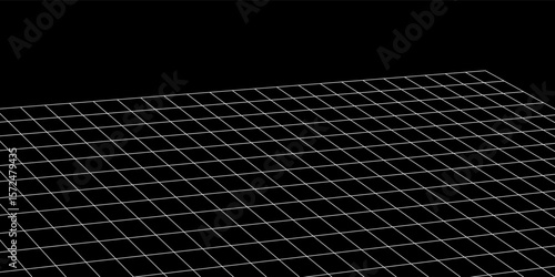 Perspective grids. Geometric lines 3d effect, architecture background. Floor ceiling textures, digital background