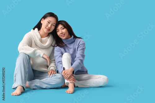 Beautiful young happy Asian...