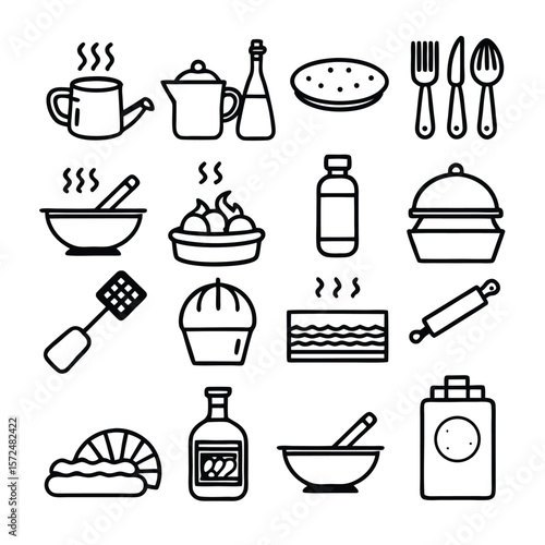 Kitchenware Utensils Food Ingredients Cooking Tools