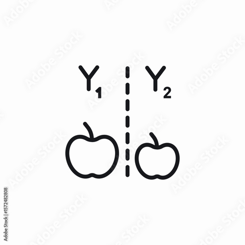 object compare icon sign vector