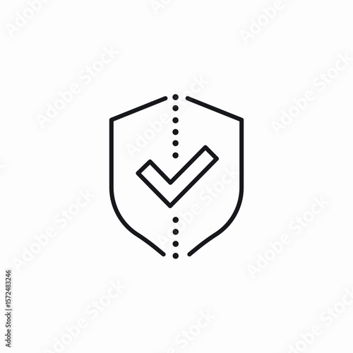 protection activated icon sign vector