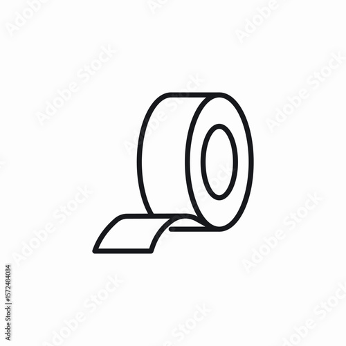 sticky tape icon sign vector