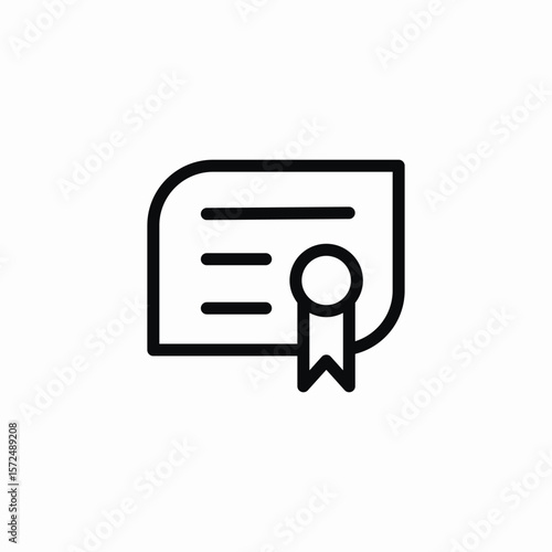diploma certify icon sign vector