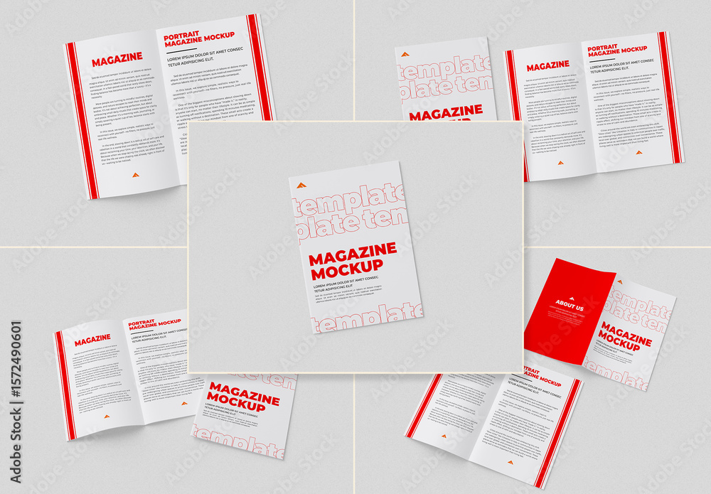 Magazine Mockup Stock Template | Adobe Stock
