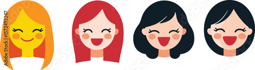 Joyful Women Diverse Portraits