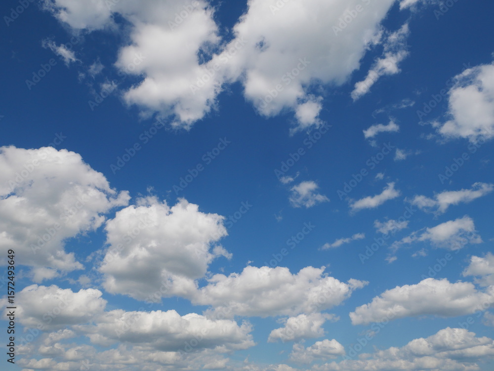 Obraz premium white fluffy clouds in the sky