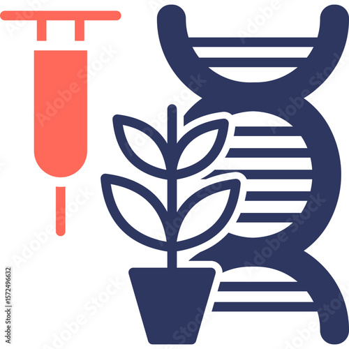 Genetic Modification glyph color icon