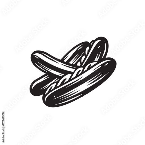 A dynamic vector illustration captures the essence of a hot rod, a hot dog, and a hot air balloon, all whisked together with stainless steel kitchen tools