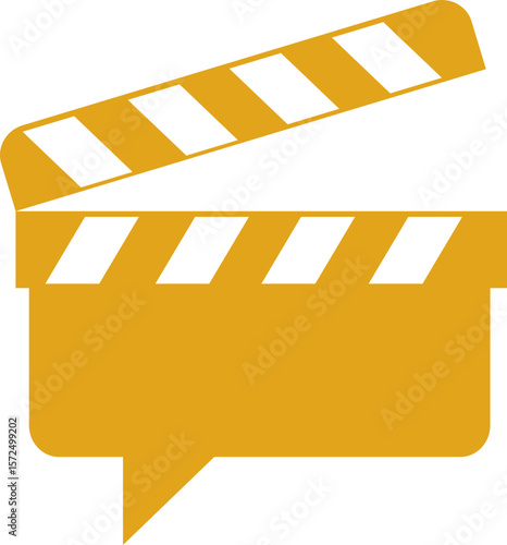 movie roll or camra roll vector monogram logo template