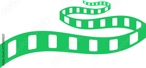 film roll vector monogram logo template