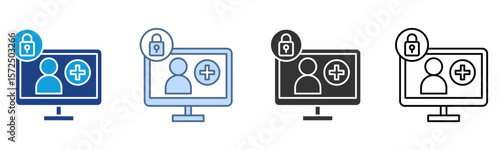 Access Icon Set Multiple Style Collection