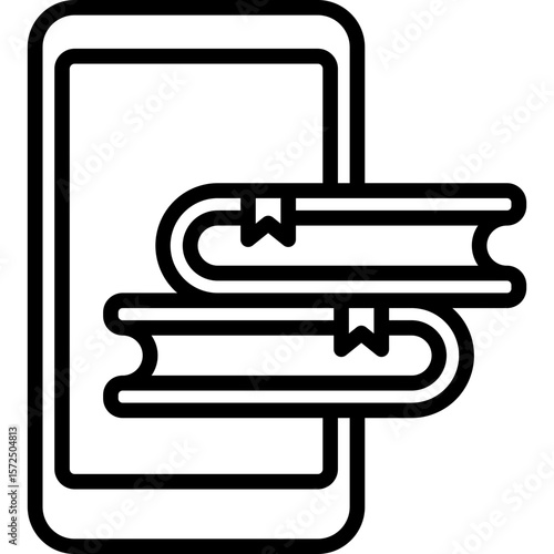 E-Book line icon
