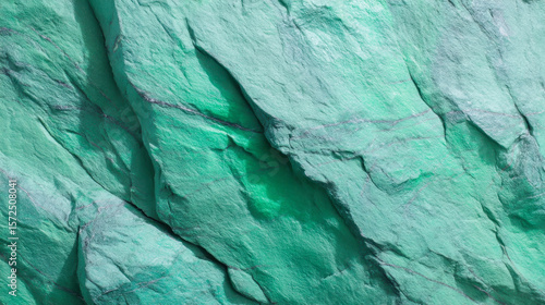 Wallpaper Mural Turquoise green rocks with detailed texture create a soothing natural backdrop Torontodigital.ca