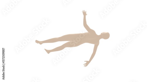 The Human Element: Minimalist Motion and Emotion floating and reaching through the Light