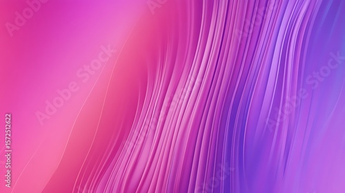 Abstract flowing pink and purple gradient with smooth curved lines