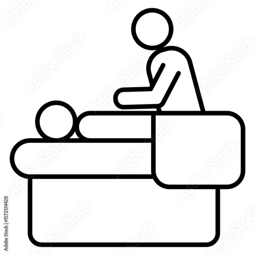 Treatment Outline Icon Element For Design