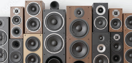 Collection of Various Speakers for Home Audio System