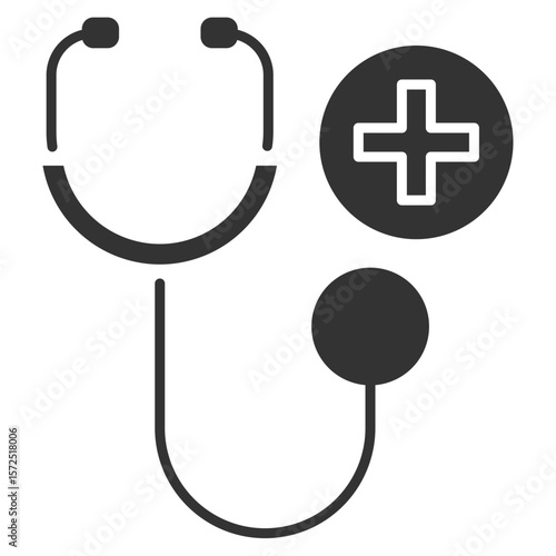 Medical Glyph Icon Element For Design