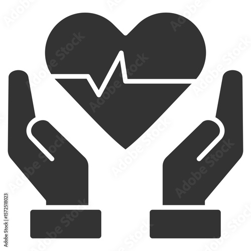 Wellness Glyph Icon Element For Design