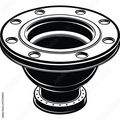 Toilet flange fitting plumbing connection pipe