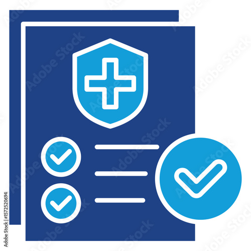 Insurance Dual Tone Icon Element For Design