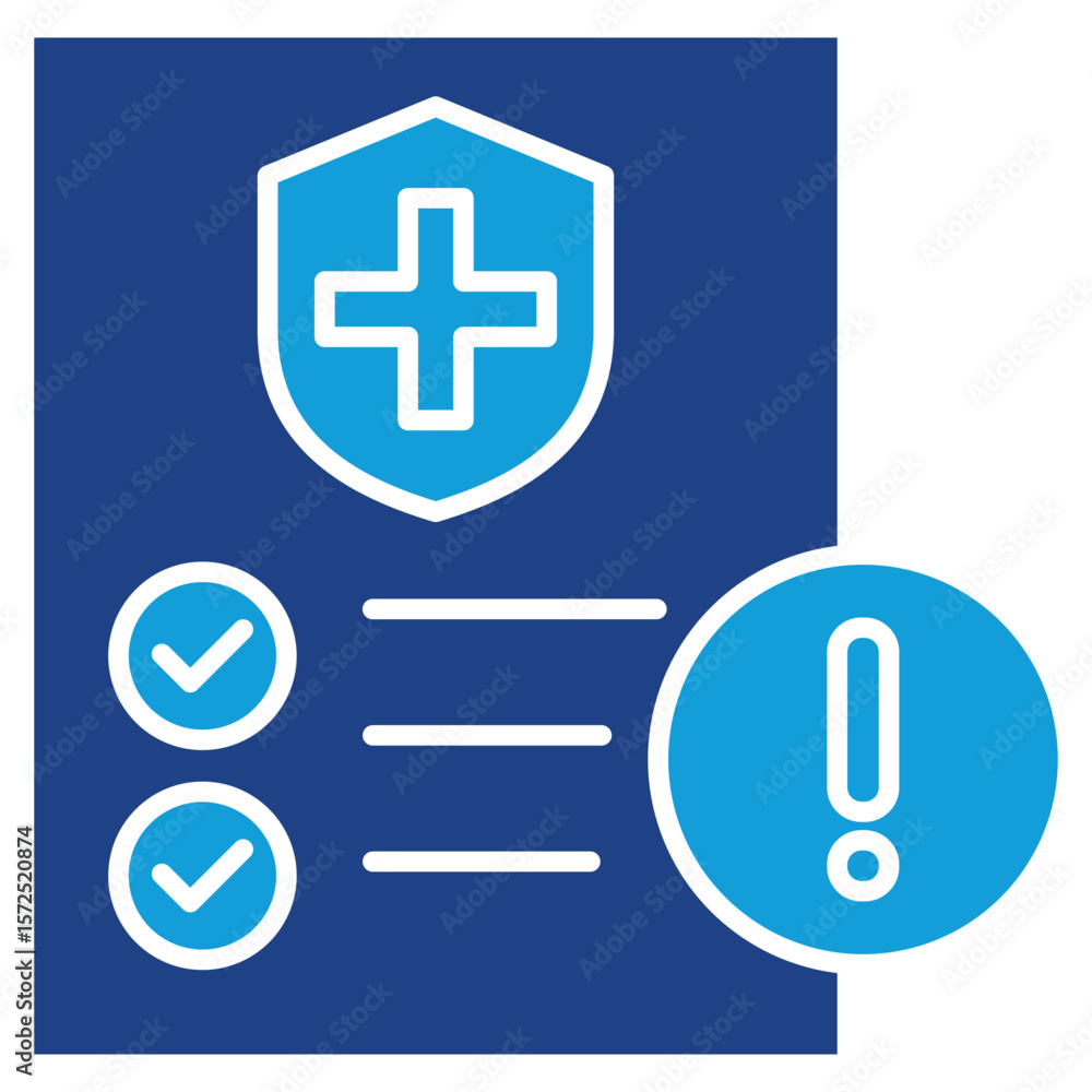 Obraz premium Claims Dual Tone Icon Element For Design