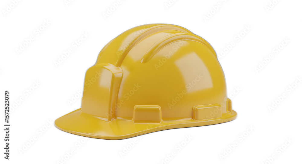 Fototapeta premium Bright Yellow Hard Hat Construction Safety Equipment