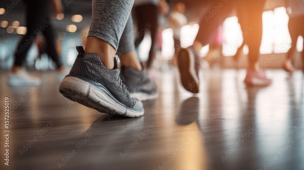 Fototapeta premium Easygoing fitness goals designed to keep you moving and feeling good-no stress, no rivals, just simple health boosts every day. 