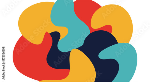 Cute cartoon vector illustration of an Easter egg with a bird silhouette, perfect for animal and nature-inspired designs