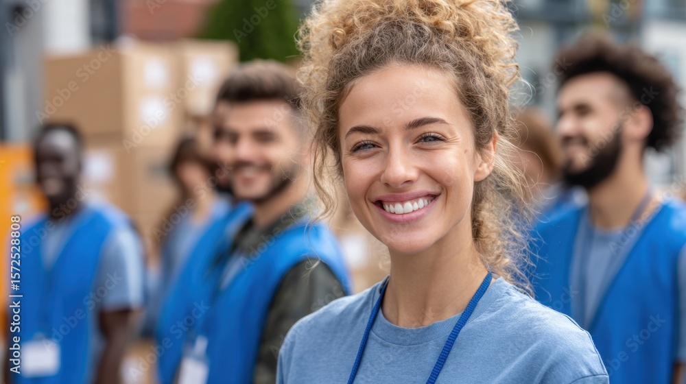 Fototapeta premium Join casual volunteer efforts to give back on your own terms, balancing kindness with flexibility and no pressure commitments. 