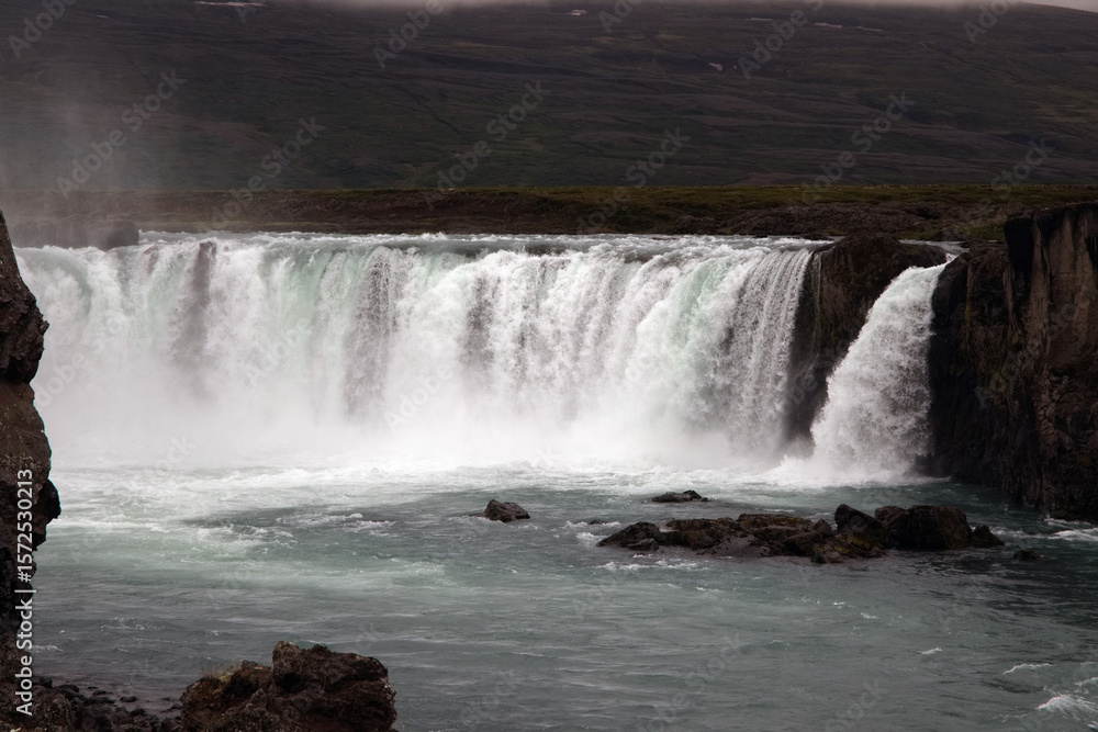 Godafoss Wasserfall in Island Godafoss Wasserfall in Island