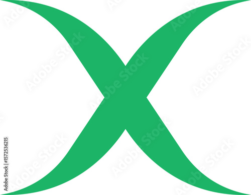 alphabet x  vector logo monograme template