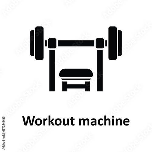 Workout machine Vector Icon which can easily modify or edit