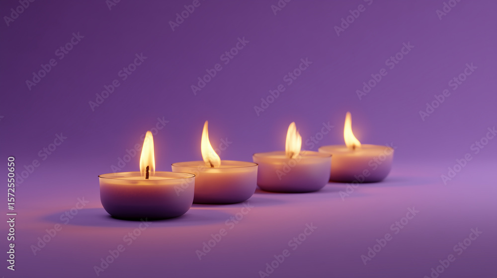 Warm candlelight scene in soft tones Warm candlelight scene in soft tones